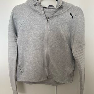 Puma grey zip up